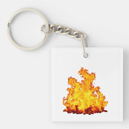 Blazing Fire Acryl Sleutelhanger (voorkant)