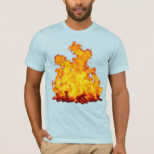 Blazing Fire Bella+Canvas Mannen Jersey T-shirt