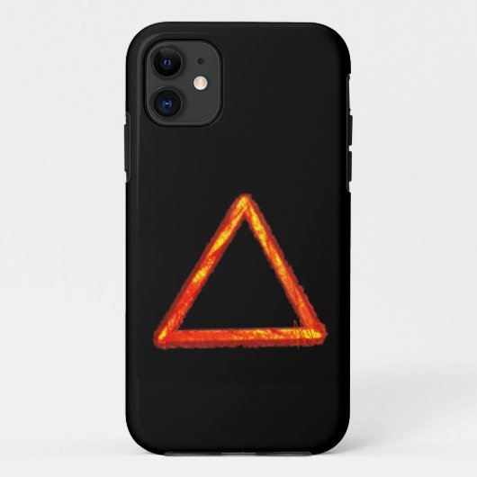 Blazing Fire Element Alchemy Symbool Case-Mate iPhone Case (Achterkant)