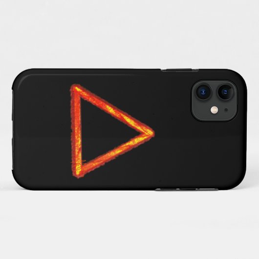 Blazing Fire Element Alchemy Symbool Case-Mate iPhone Case (Achterkant (horizontaal))
