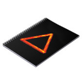 Blazing Fire Element Alchemy Symbool Notitieboek (Linkerzijde)