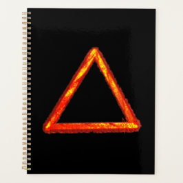 Blazing Fire Element Alchemy Symbool Planner