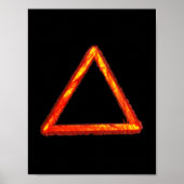 Blazing Fire Element Alchemy Symbool Poster (Voorkant)