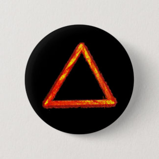 Blazing Fire Element Alchemy Symbool Ronde Button 5,7 Cm