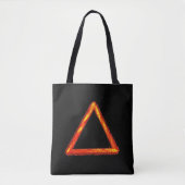 Blazing Fire Element Alchemy Symbool Tote Bag (Voorkant)