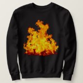 Blazing Fire Mannen Basic Sweatshirt (Design voorkant)