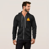 Blazing Fire Mannen Bella+Canvas Full-Zip Hoodie (Voorkant volledig)