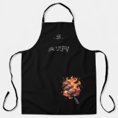 "Blazing Gourmet" gepersonaliseerd Schort van de c (Voorkant)