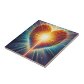 Blazing Heart of Faith Tegeltje (Zijkant)