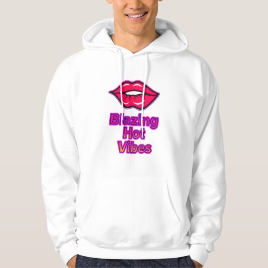 Blazing Hot Vibes Heren Basic Hooded Sweatshirt do (Voorkant)