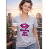 Blazing Hot Vibes Women's Basic V-Neck T-shirt van