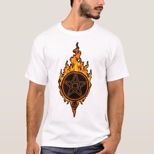 Blazing Pentagram T-shirt (Voorkant)