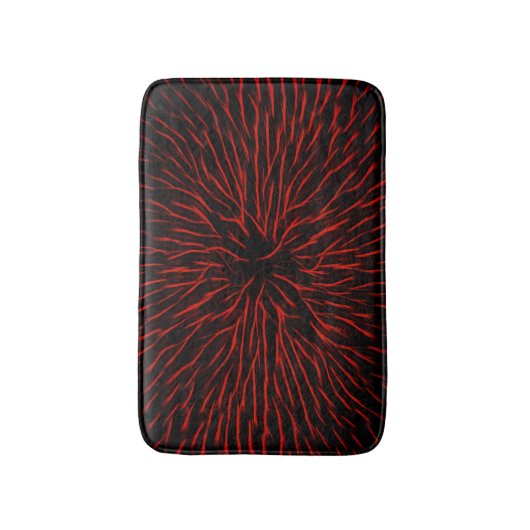 Blazing Red Hot Fire Abstract Badmat (Voorkant Verticaal)