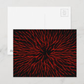 Blazing Red Hot Fire Abstract Briefkaart (Voorkant / Achterkant)