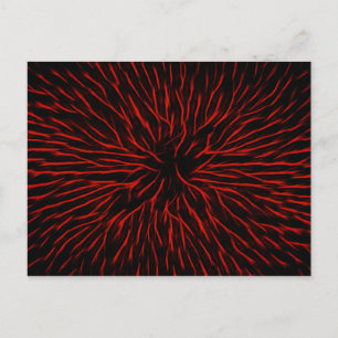 Blazing Red Hot Fire Abstract Briefkaart