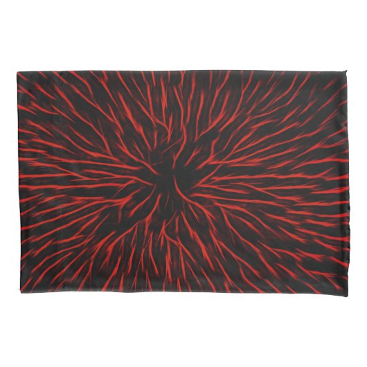 Blazing Red Hot Fire Abstract Kussensloop (Voorkant)