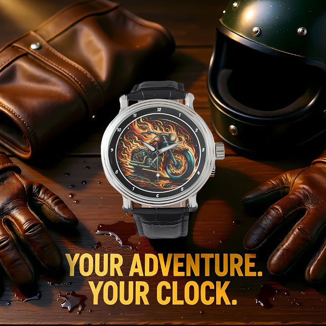 Blazing Rider, Firestorm Watch Face. Horloge (Creator heeft geüpload)
