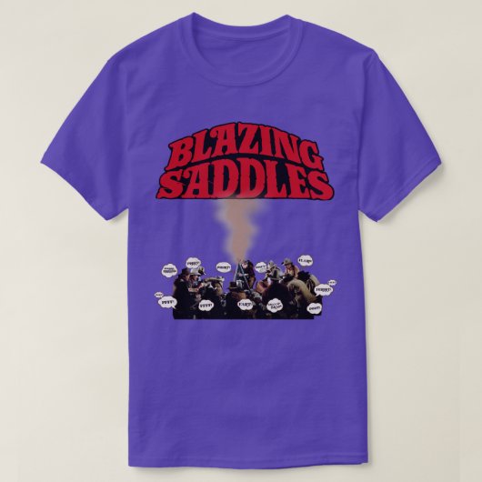 Blazing Saddles Campfire Fart Scene T-shirt (Design voorkant)