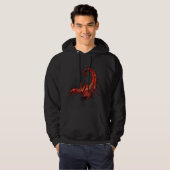Blazing Scorpion Mythical Creature Fantasy Art Hoodie (Voorkant volledig)