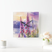 Blazing Star Beauty Vierkante Klok (Huis)