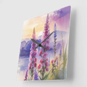 Blazing Star Beauty Vierkante Klok (Hoek)