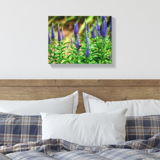 Blazing Star bloemen Canvas Afdruk (Insitu (Slaapkamer))