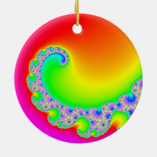 Blazing Sun Keramisch Ornament (Achterkant)