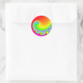 Blazing Sun Ronde Sticker (Tas)