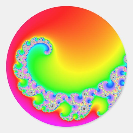 Blazing Sun Ronde Sticker (Voorkant)