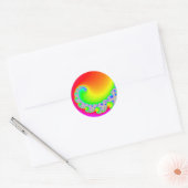 Blazing Sun Ronde Sticker (Envelop)