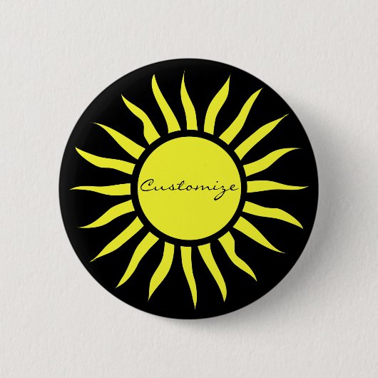 Blazing Sun Thunder_Cove Classic Ronde Button 5,7 Cm (Voorkant)