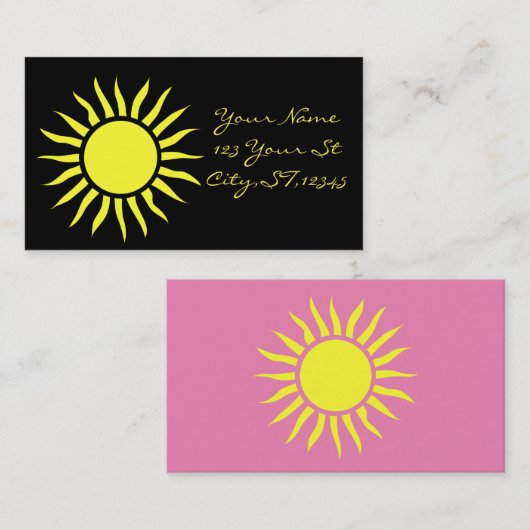 Blazing Sun Thunder_Cove Classic Visitekaartje (Voorkant / Achterkant)