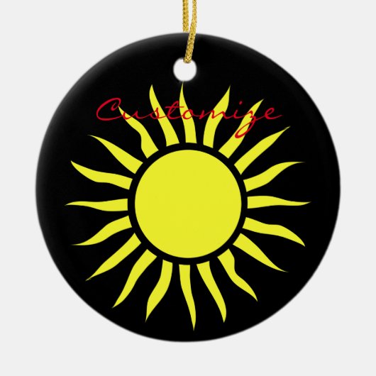 Blazing Sun Thunder_Cove Keramisch Ornament (Voorkant)