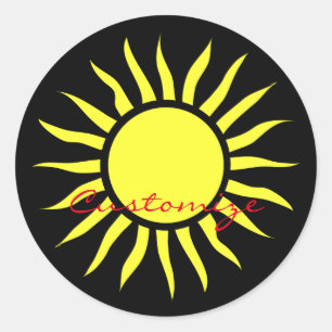 Blazing Sun Thunder_Cove Ronde Sticker