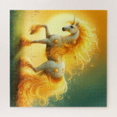 Blazing Sun Unicorn Legpuzzel (Horizontaal)