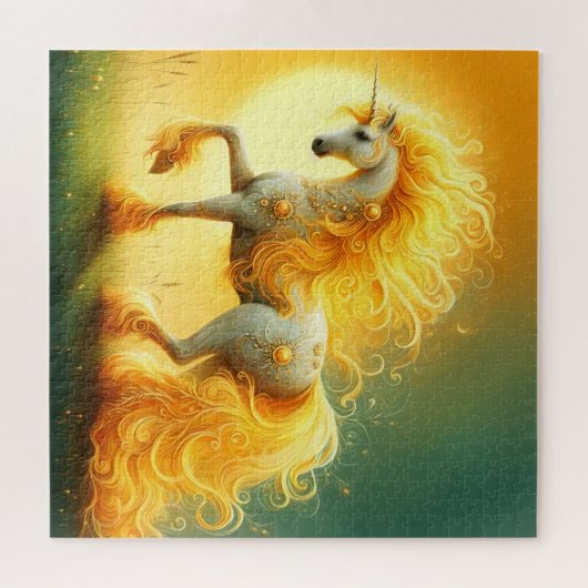 Blazing Sun Unicorn Legpuzzel (Horizontaal)