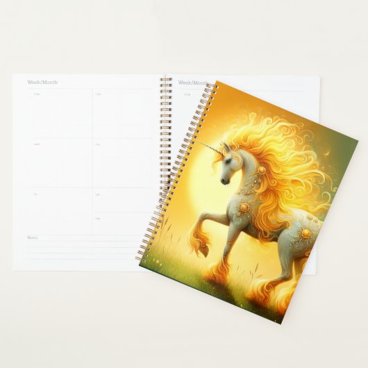 Blazing Sun Unicorn Planner (Display)