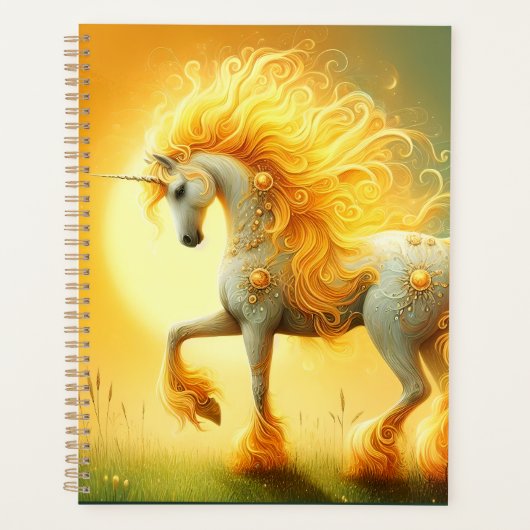 Blazing Sun Unicorn Planner (Voorkant)