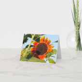 Blazing Sunflower Note Kaart (Voorkant)