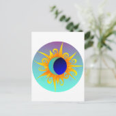 Blazing Sunmoon Briefkaart (Staand voorkant)