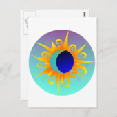 Blazing Sunmoon Briefkaart (Voorkant / Achterkant)