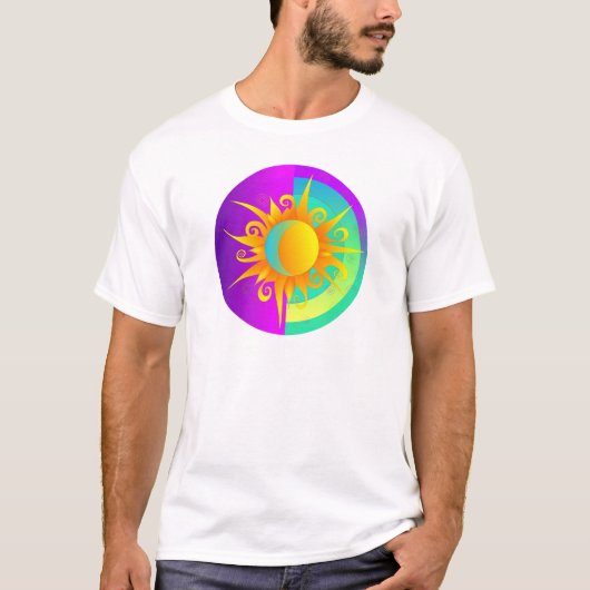 Blazing Sunmoon Paarse T-shirt (Voorkant)