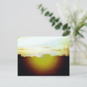Blazing Sunset Briefkaart (Staand voorkant)