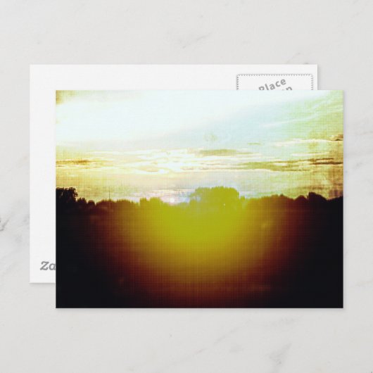 Blazing Sunset Briefkaart (Voorkant / Achterkant)