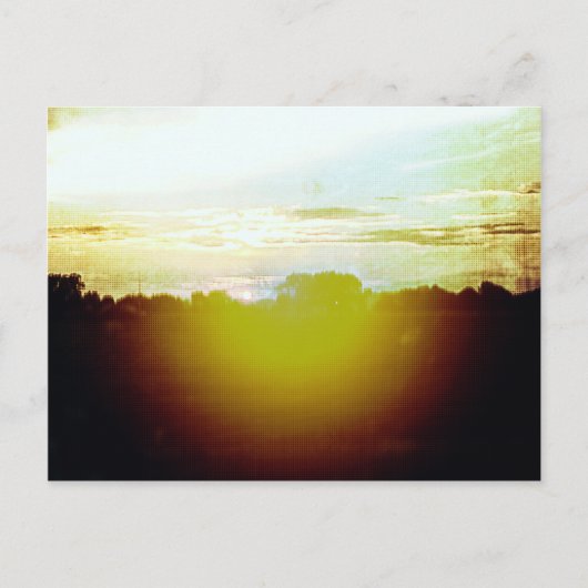 Blazing Sunset Briefkaart (Voorkant)