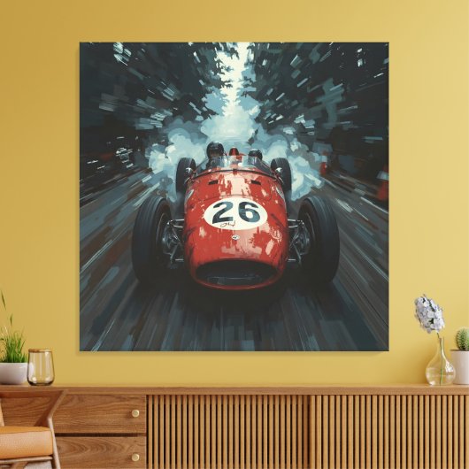 Blazing Trail: Car 26 Unleashed Canvas Afdruk (Insitu (Woonkamer))