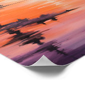 Blazing Tranquility Sunset Poster (Hoek)