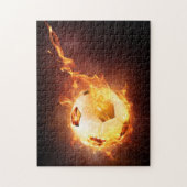 Blazing Voetbal Fire - Puzzle Legpuzzel (Verticaal)