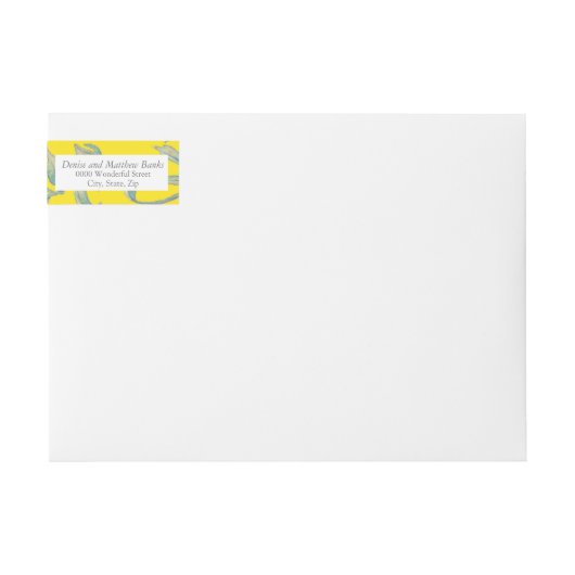 Blazing Yellow Address Label (Voorkant)