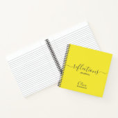 Blazing Yellow Gepersonaliseerde Reflecties Journa Notitieboek (Binnen)
